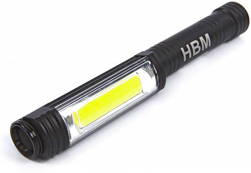 HBM Professionele LED Aluminium Mini Zaklamp met Magneetvoet 400 Lumen HBM Professionele LED Aluminium Mini Zaklamp met Magneetvoet 400 Lumen