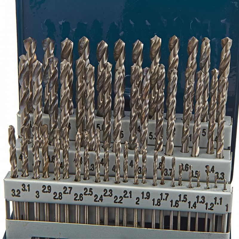 HBM HSS M2 Borersæt 1-6 x 0,1 mm til Metal. HBM HSS M2 Borersæt 1-6 x 0,1 mm til Metal.