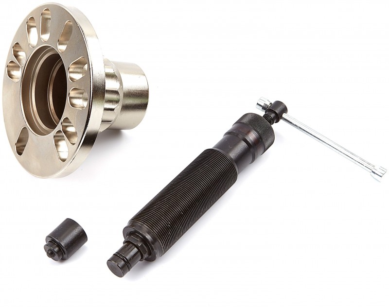 HBM Hydraulische Wielnaaftrekker 10 Ton met Opbergkoffer
