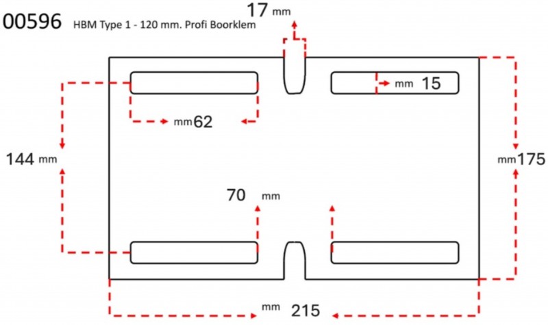 HBM Type 1 Boorklemmen - Klembereik 120 mm, Maximale Opening 120 mm HBM Type 1 Boorklemmen - Klembereik 120 mm, Maximale Opening 120 mm