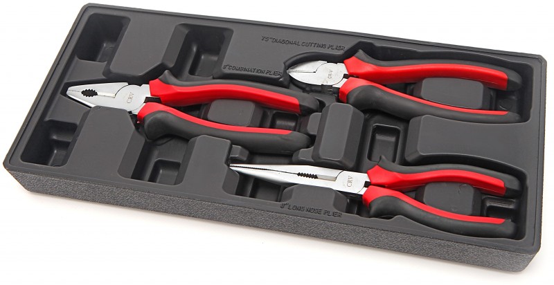 HBM 3-delt tangsæt inlay til værktøjsvogn - 195 x 380 x 40 mm HBM 3-delt tangsæt inlay til værktøjsvogn - 195 x 380 x 40 mm