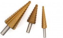 HBM 3-delige HSS TiN gecoate trapboor set voor metaal HBM 3-delige HSS TiN gecoate trapboor set voor metaal