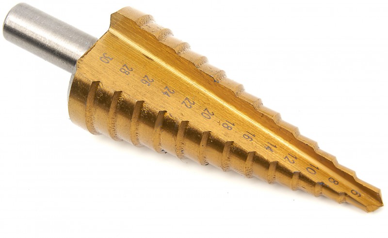 HBM 3-delige HSS TiN gecoate trapboor set voor metaal HBM 3-delige HSS TiN gecoate trapboor set voor metaal