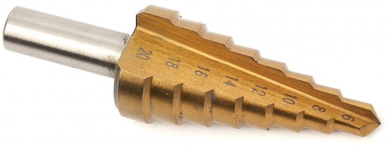 HBM 3-delige HSS TiN gecoate trapboor set voor metaal HBM 3-delige HSS TiN gecoate trapboor set voor metaal