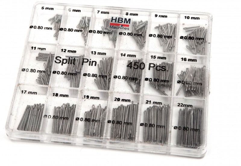 HBM Splitpennenassortiment 1 - geschikt voor gereedschapswand