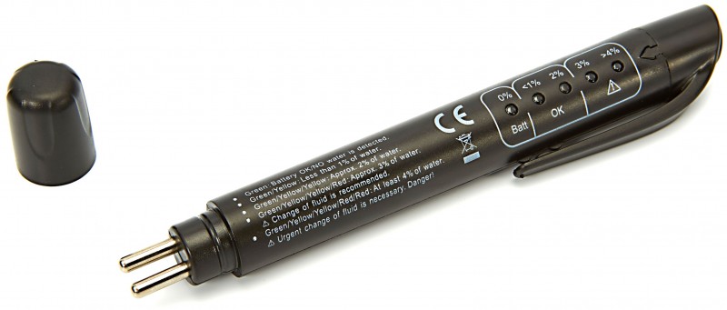HBM Professionele Digitale Remvloeistoftester 150 mm Kunststof, 5 LED, 85% Vochtigheid