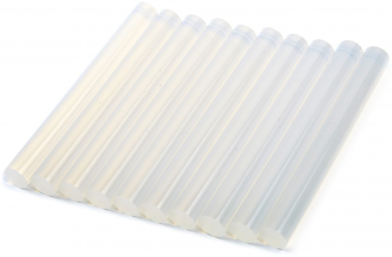HBM Lijmpatronen 11 mm 100 mm 10 stuks voor metaal HBM Lijmpatronen 11 mm 100 mm 10 stuks voor metaal
