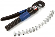 HBM hydraulische krimptang 6 ton, Cu 4-70 mm², hexagonaal, 15-delig, met opbergkoffer HBM hydraulische krimptang 6 ton, Cu 4-70 mm², hexagonaal, 15-delig, met opbergkoffer