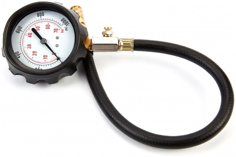 HBM Compressietester voor Dieselmotoren met 36 cm slang en opbergkoffer HBM Compressietester voor Dieselmotoren met 36 cm slang en opbergkoffer