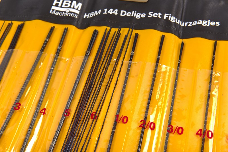 HBM 144-delige Figuurzaagjes Set voor Metaal - 130 mm Handzaagbladen