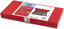 HBM 40-delt Inbus-, Torx- og Veeltand bitssæt med bitholder og opbevaringskuffert.