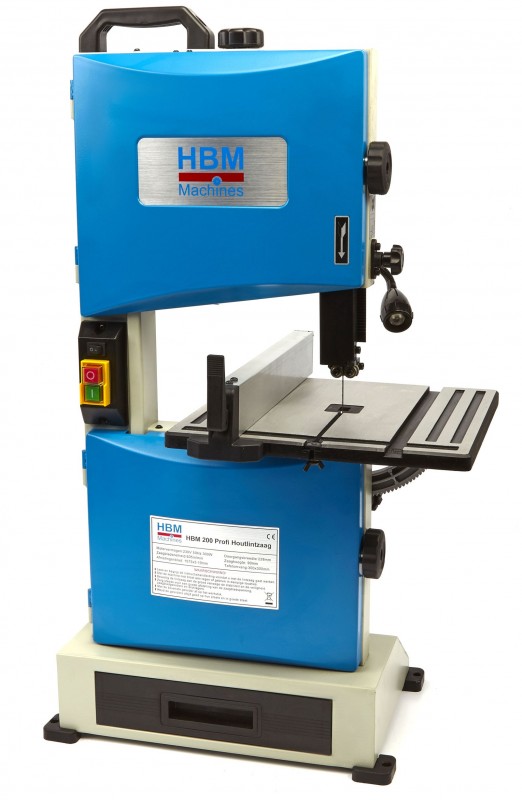 HBM træ båndsav 200 mm vippelig 300 W 230 V 635 m/min 45° 20 kg HBM træ båndsav 200 mm vippelig 300 W 230 V 635 m/min 45° 20 kg