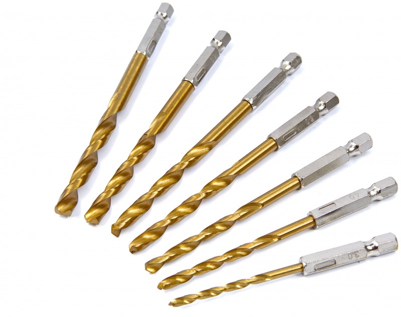 HBM 7-delige Bit- en Borenset 3-6,5 mm voor Metaal