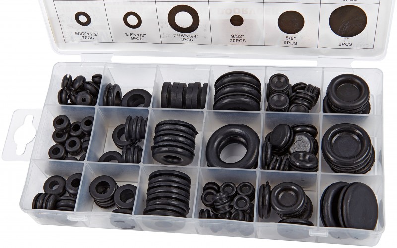 HBM 125-delig Assortiment Doorvoer Tules Open en Gesloten voor Gereedschapswand HBM 125-delig Assortiment Doorvoer Tules Open en Gesloten voor Gereedschapswand