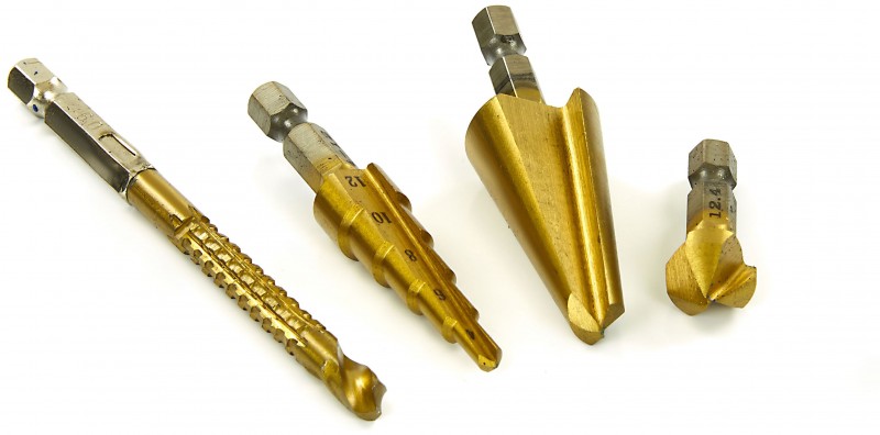 HBM 4-delige HSS trapboorset met hex aansluiting voor hout