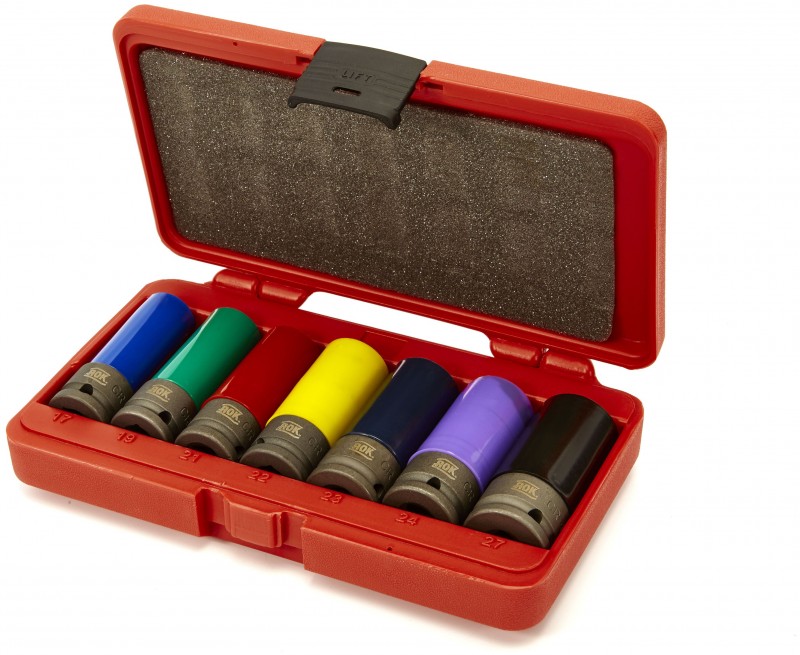 AOK 7-delige professionele 1/2 inch lange krachtdoppenset
AOK 7-delige professionele 1/2 inch lange krachtdoppenset