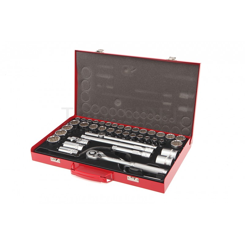 AOK 41 piece 1/2 professional socket set in metric and imperial sizes