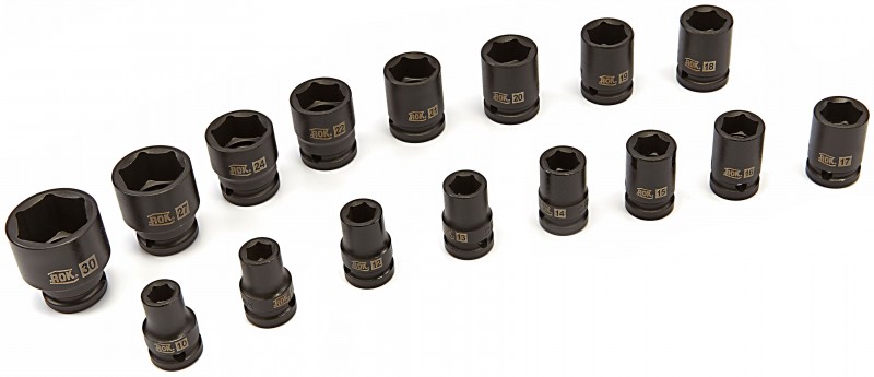 AOK 16-delige 1/2 inch krachtdoppenset dopsleutel set