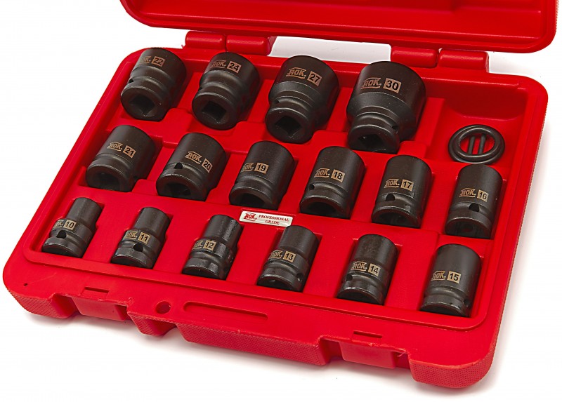 AOK 16-delige 1/2 inch krachtdoppenset dopsleutel set