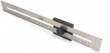 HBM Afkrasliniaal 300 mm Model 1 Millimeteraflezing Centimeter en Millimeter