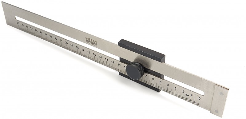 HBM Afkrasliniaal 300 mm Model 1 Millimeteraflezing Centimeter en Millimeter