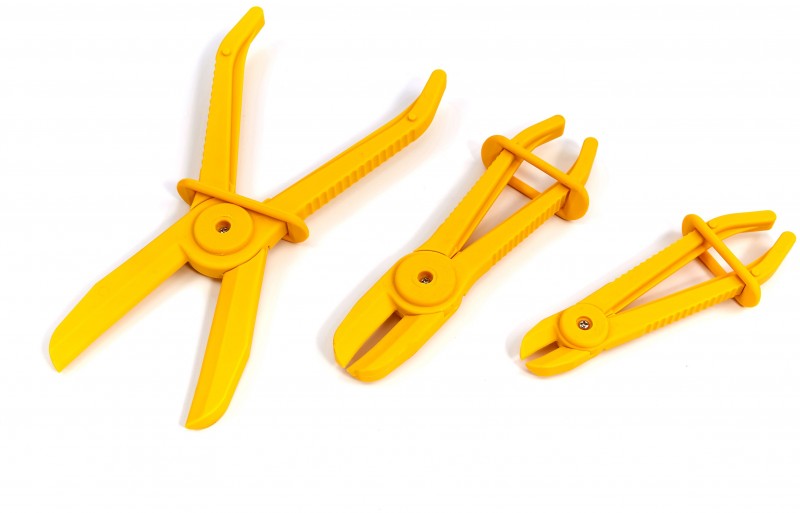 HBM 3-delige flexibele slangklemmen set