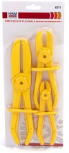HBM 3-delige flexibele slangklemmen set