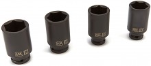 AOK 4-delige 1/2 inch lange krachtdoppenset grote maten