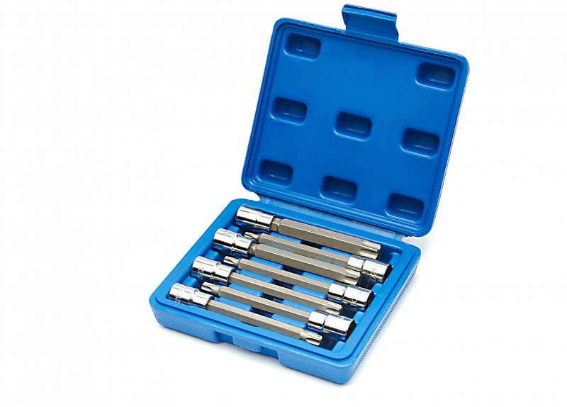 HBM 7-delt Profi 3/8 inch lange Torx topnøglesæt T25-T60
