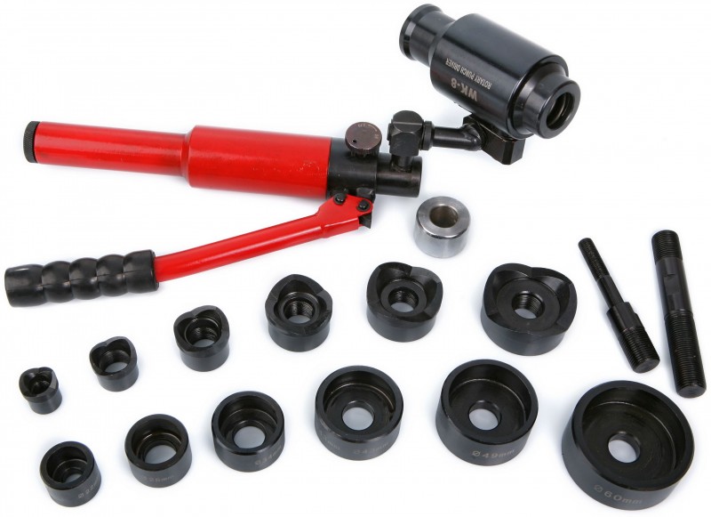 HBM 8 Ton Hydraulische Plaatpons 25 mm met Opbergkoffer