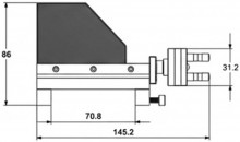 HBM Højde støtte Model 1 55 x 70 x 140 mm HBM Højde støtte Model 1 55 x 70 x 140 mm