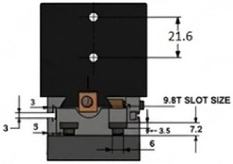 HBM Højde støtte Model 1 55 x 70 x 140 mm HBM Højde støtte Model 1 55 x 70 x 140 mm