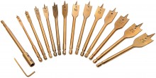 HBM 13-delige speedborenset 6-25 mm HSS 150 mm voor hout met opbergkoffer HBM 13-delige speedborenset 6-25 mm HSS 150 mm voor hout met opbergkoffer