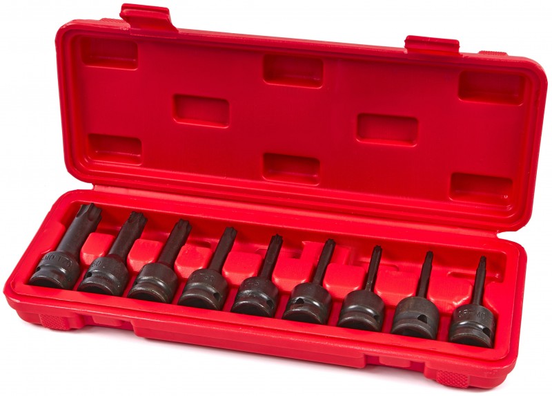 HBM 9-delige Lange Torx Krachtdoppenset 1/2 inch Opname
