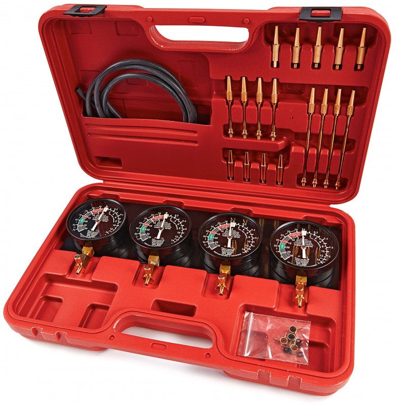 HBM Carburateur Synchronisatie Set 4-Kloks Bar