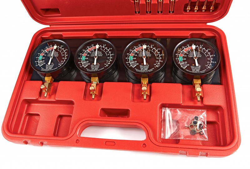 HBM Carburateur Synchronisatie Set 4-Kloks Bar