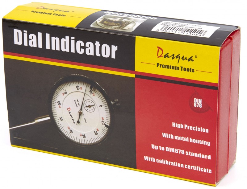 Dasqua Professionele Meetklok 0,01 mm Slag 10 mm Millimeter
