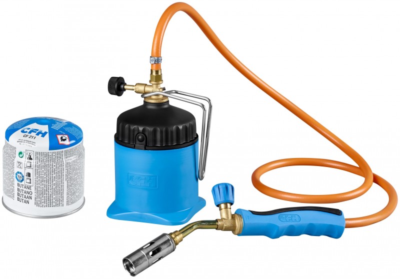 CFH Gassoldeerbrander LM3000 inclusief 2 gasbusjes
