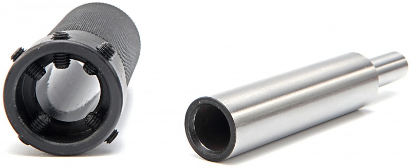 HBM Cilindrische Snijplaathouder 12 mm Opname, 25 mm Lengte