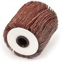 HBM Schuurlamellenrol 80 Korrel 60 x 60 mm voor Mini Satineermachine/Schuurmachine Metaal
