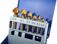 HBM 6-delige HSS-TiN Verzinkfrezenset voor Metaal