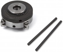 HBM 65 mm Selvcentrerende 4-klo chuck M14x1 optagelse, gennemgang 12 mm.