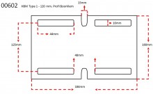 HBM Type 3 Boorklem 100 mm Maximale Opening 100 mm