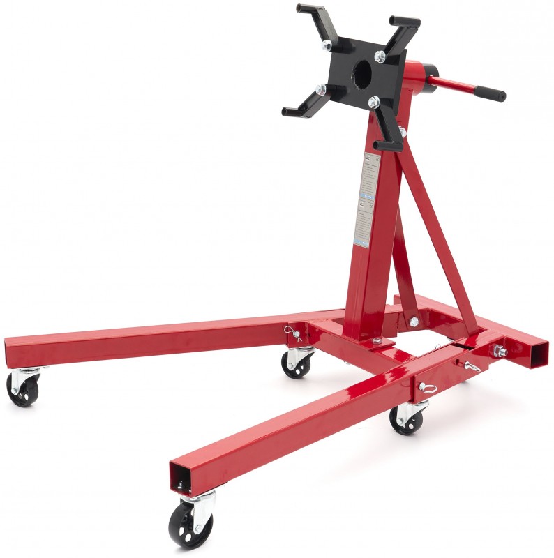 HBM opvouwbare motormontagesteun verrijdbaar 900 kg - 45 kg, 17,5 x 45 x 91 cm