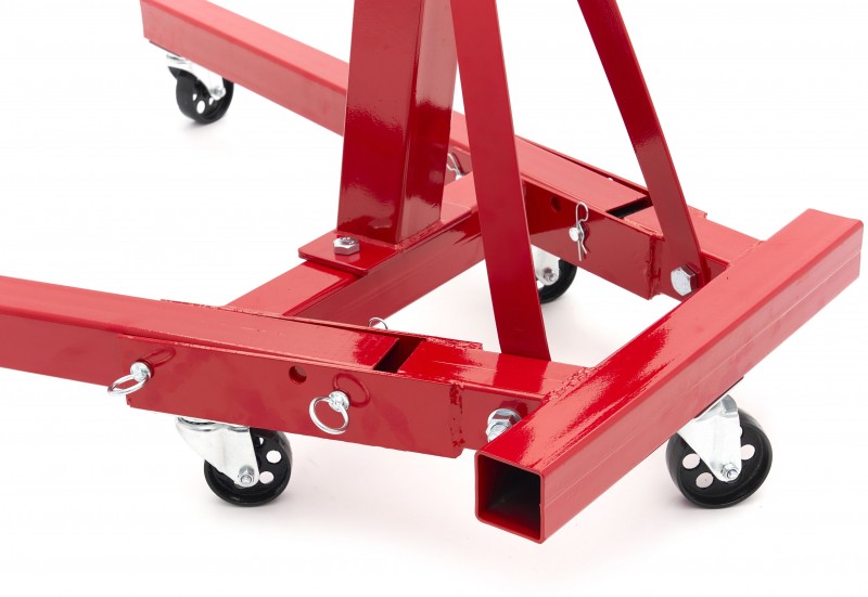 HBM opvouwbare motormontagesteun verrijdbaar 900 kg - 45 kg, 17,5 x 45 x 91 cm