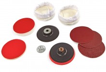 HBM 9-delige Slijp-, Schuur- en Polijstset voor Haakse Slijper 125 mm