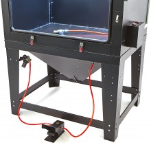 HBM SBC 990 Straalcabine met Afzuiging, Matzwart, 8 Bar, 350 l/min, 124 x 133 x 177 cm