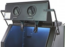 HBM SBC 990 Straalcabine met Afzuiging, Matzwart, 8 Bar, 350 l/min, 124 x 133 x 177 cm