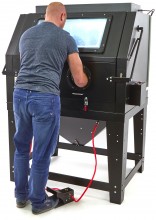 HBM SBC 990 Straalcabine met Afzuiging, Matzwart, 8 Bar, 350 l/min, 124 x 133 x 177 cm
