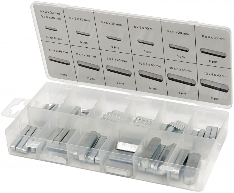 HBM 60-delig Spie Assortiment voor Gereedschapswand HBM 60-delig Spie Assortiment voor Gereedschapswand